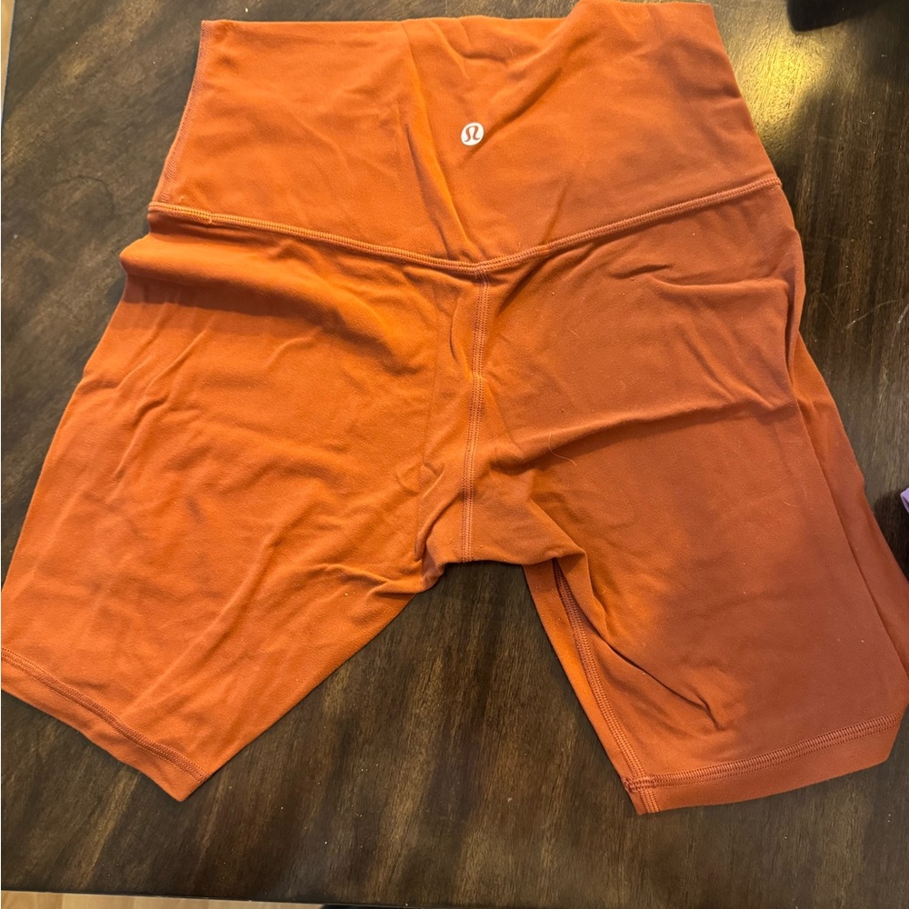 lululemon athletica Women's Orange High-Waisted align Shorts